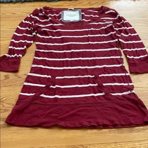 Abercrombie 3/4 sleeve tee with front pocket